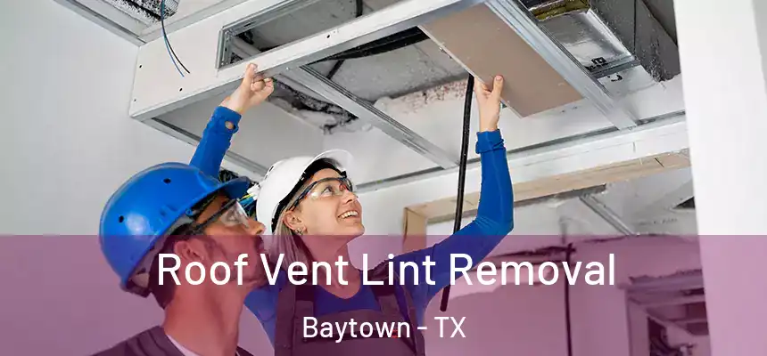 Roof Vent Lint Removal Baytown - TX